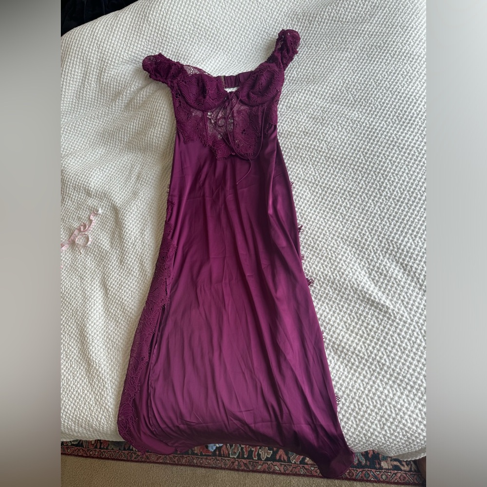 For Love and Lemons Casey Maxi Dress in Purple